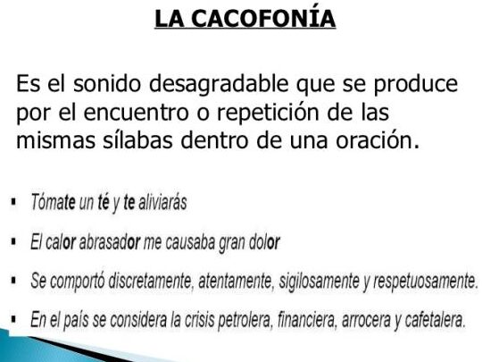 Cacofonía: Ejemplos que Impactan en la Escritura 1 cacofonia ejemplos que impactan en la escritura