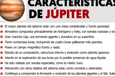 caracteristicas del planeta jupiter