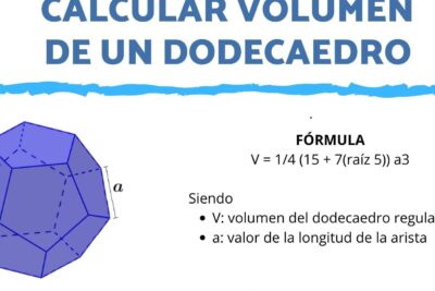 como calcular el volumen de un dodecaedro geometria avanzada