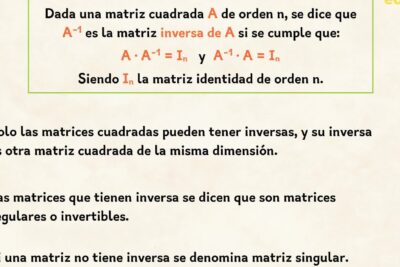 como calcular la matriz inversa con determinantes conceptos clave