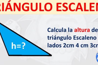 encuentra la altura de un triangulo escaleno sin esfuerzo
