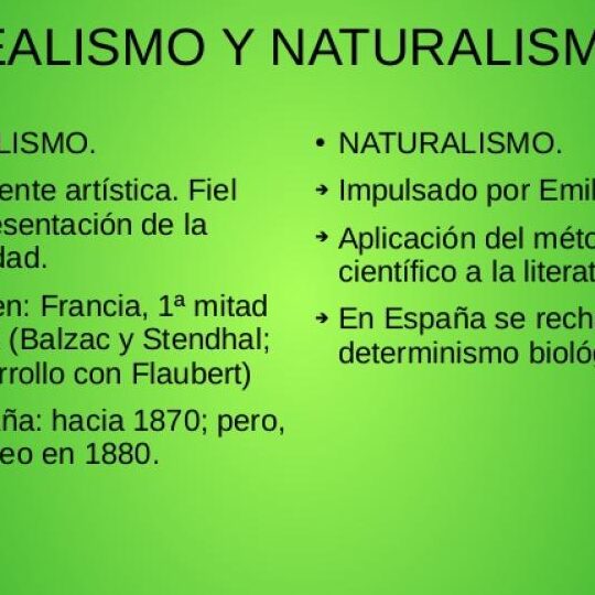 Naturalismo: Características y Representantes Literarios 1 naturalismo caracteristicas y representantes literarios