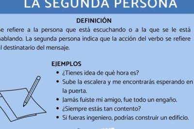 segunda persona del singular ejemplos ilustrativos para una comunicacion clara