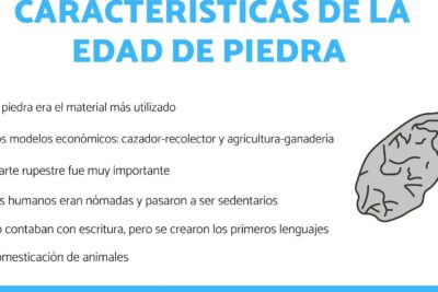 sumergete en las caracteristicas de la edad de piedra